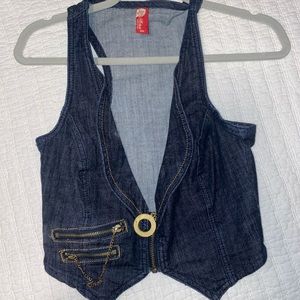 Apple bottoms denim vest